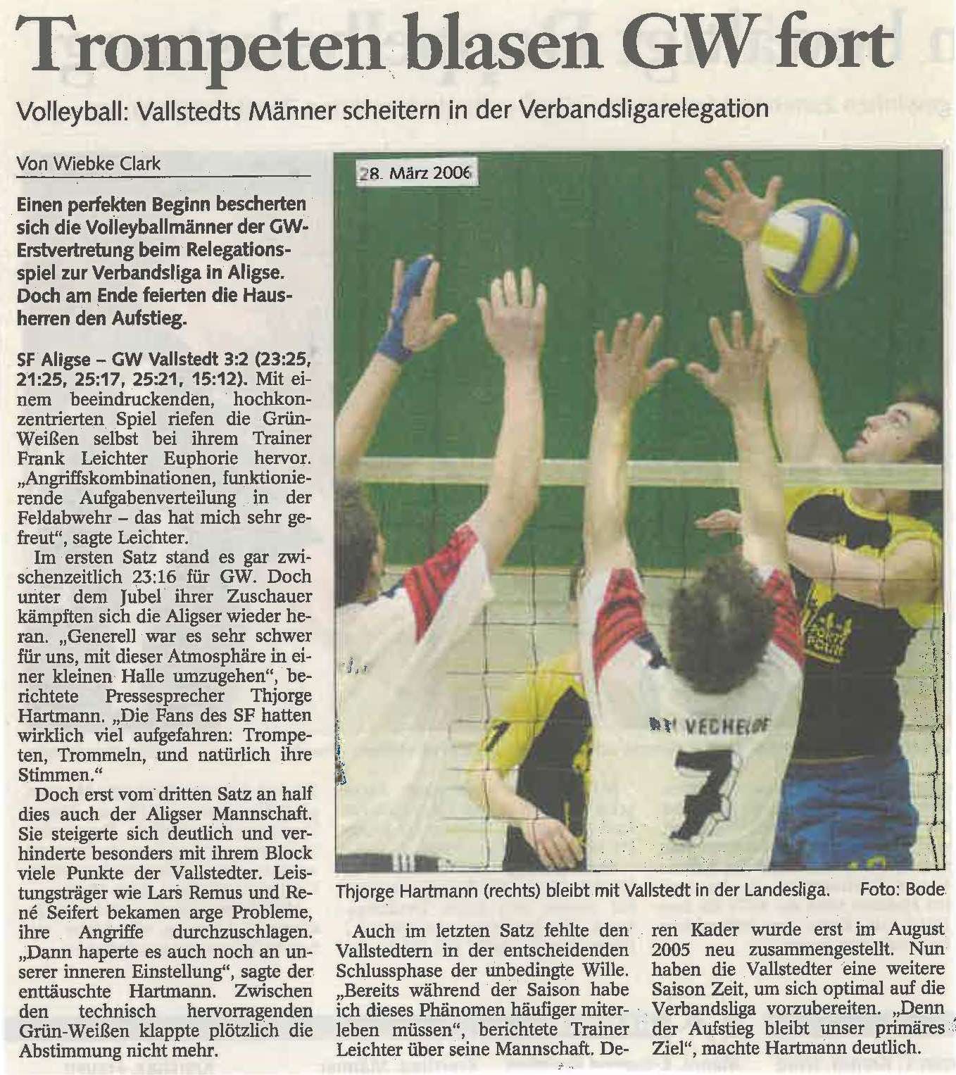 28.03.2006 Relegation Verbandsliga 1. Herren